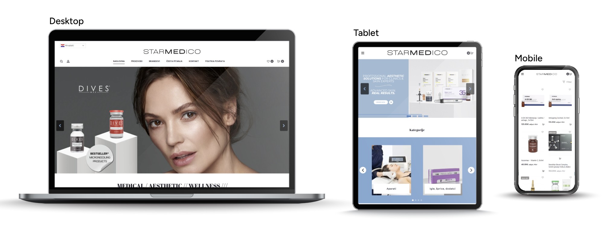 Responzivna WooCommerce web trgovina starmedio.shop
